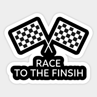 Race to the finish Sticker